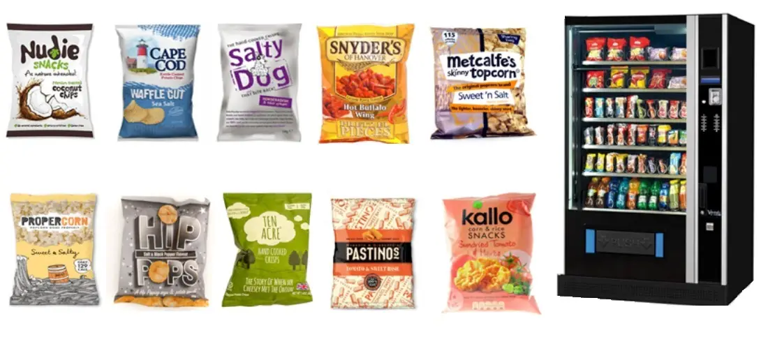 healthy crisps for vending machines